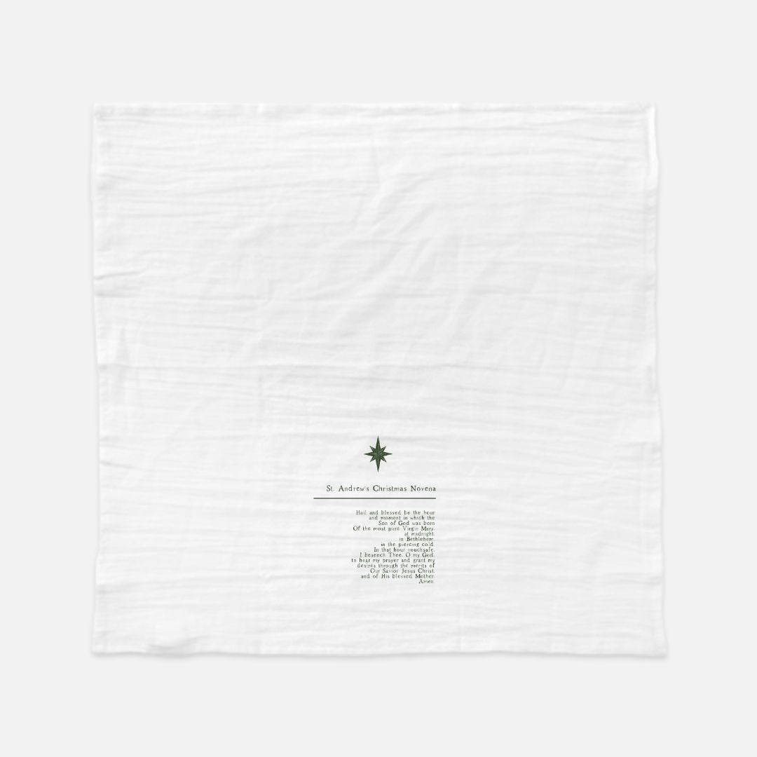 St Andrew Novena Tea Towel (Flour Sack)