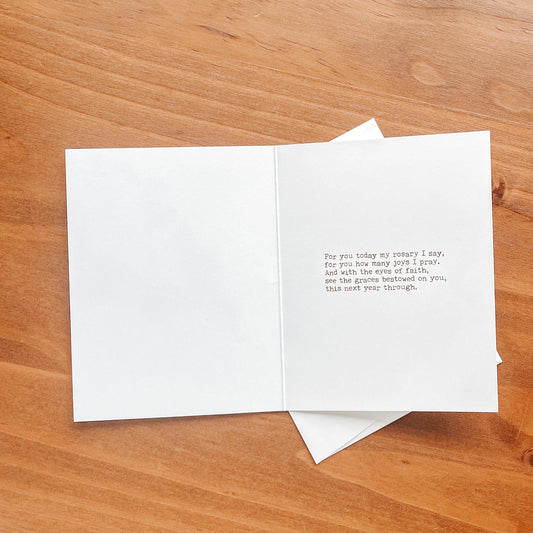 Set of 5 Baptismal Birthday Notecards