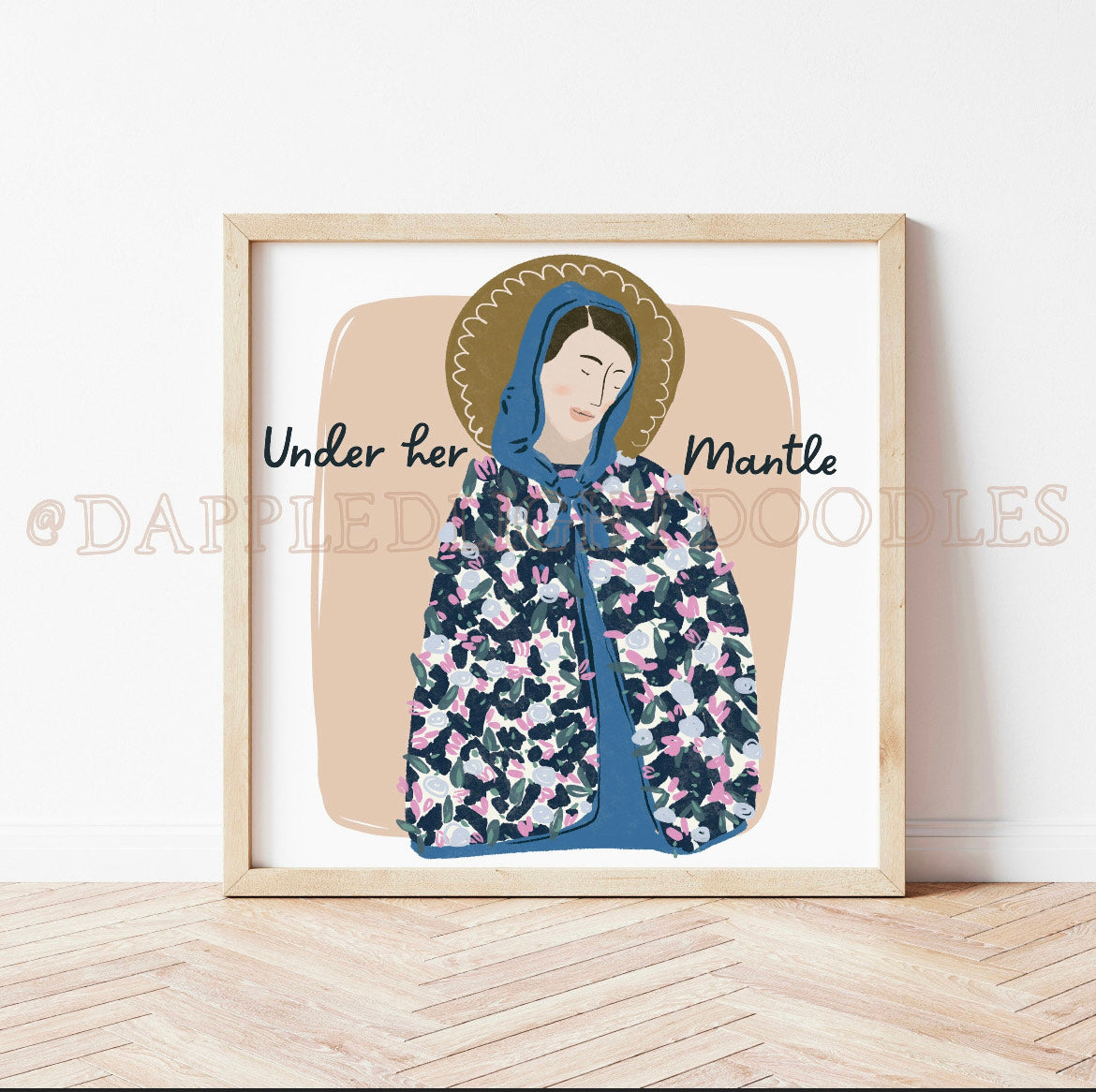 Under Her Mantle Print 8x8