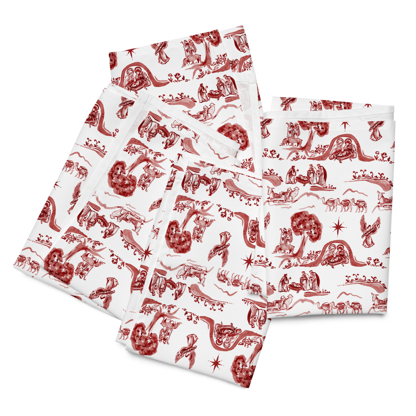 Christmas Toile Cloth napkin set