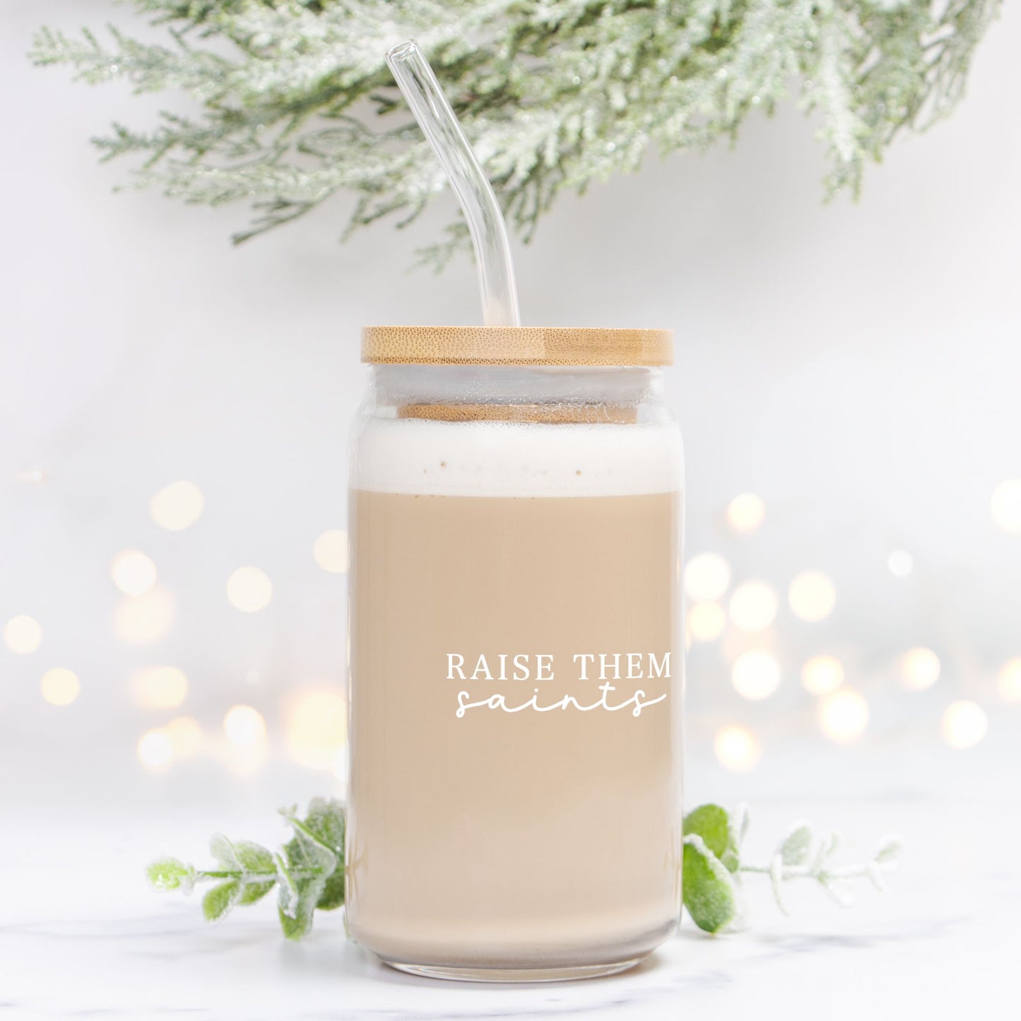 Raise Them Saints Glass Can 16oz