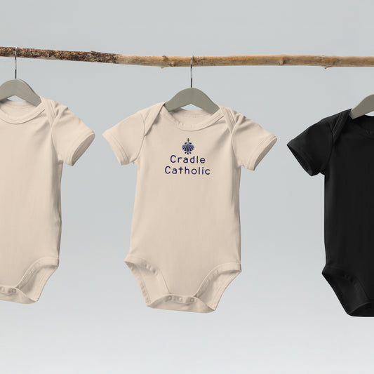 Embroidered Cradle Catholic Onesie