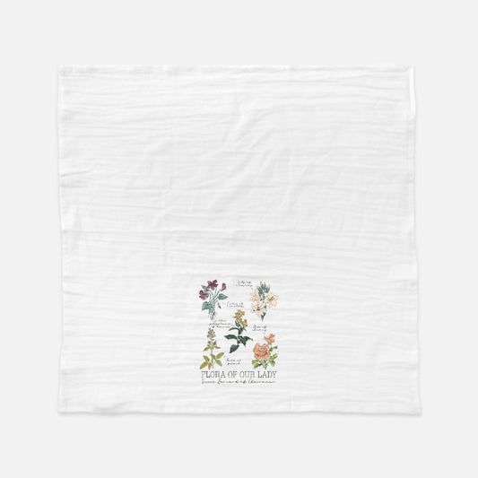 Flora of Our Lady Tea Towel