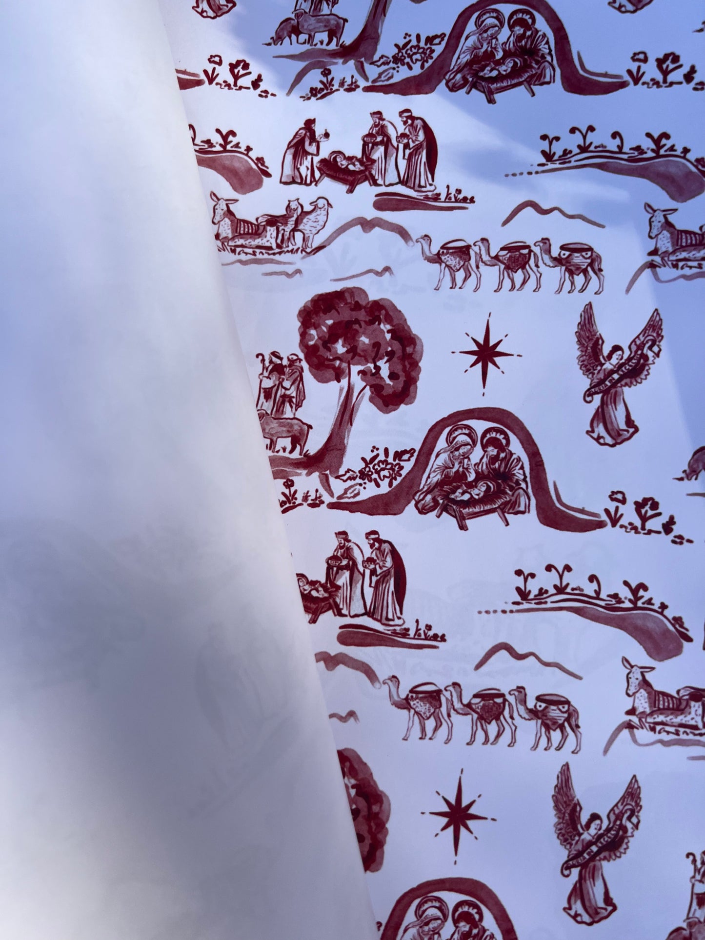 Christmas Toile Wrapping Paper