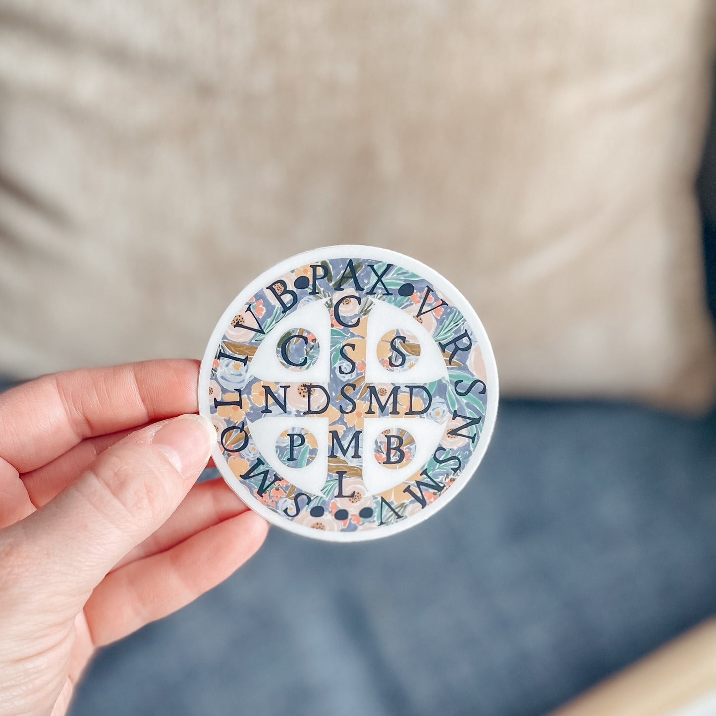 Benedict Medal Sticker