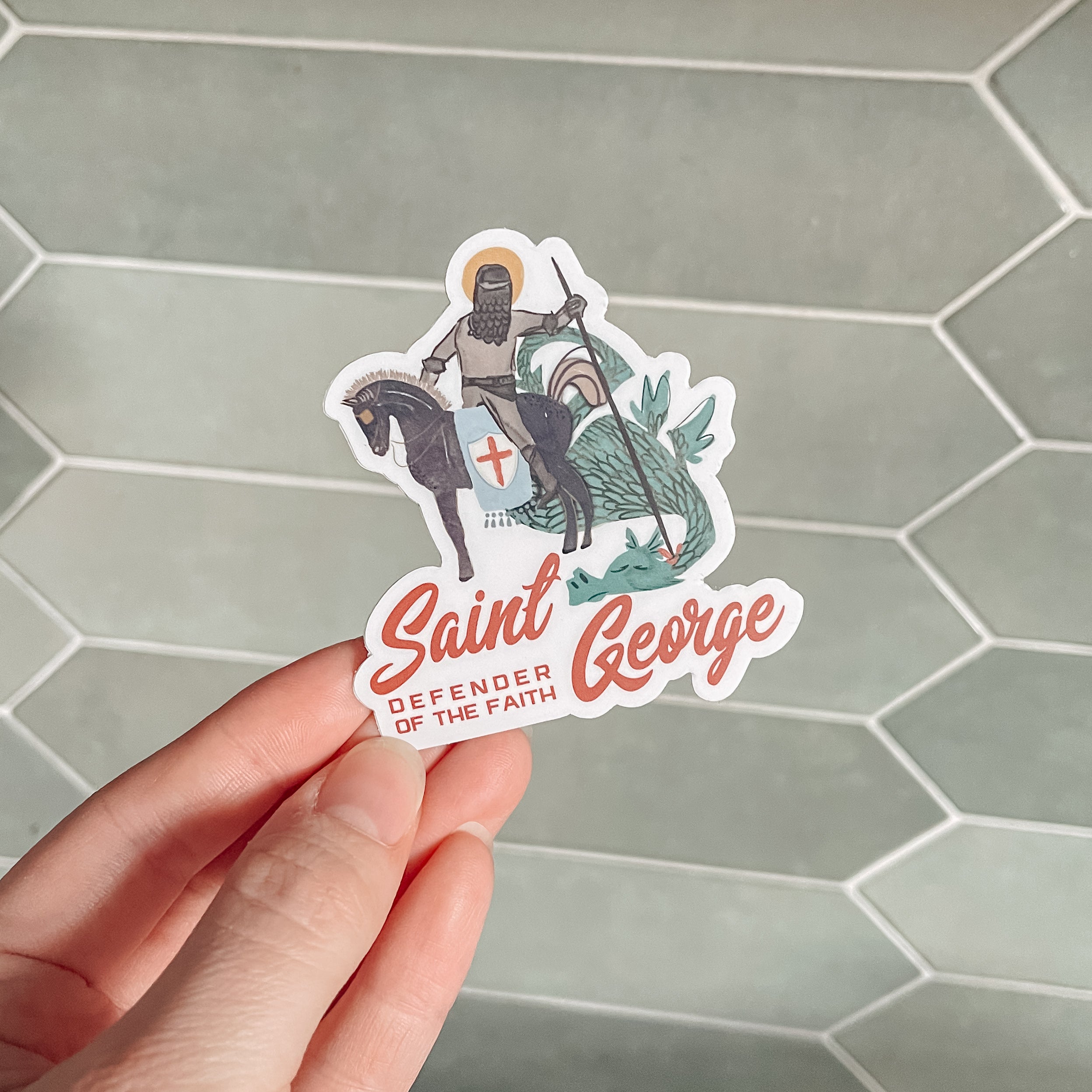 St. George Sticker – Marigold Catholic Goods Co.