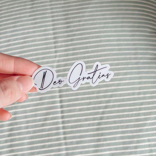 Deo Gratias Sticker