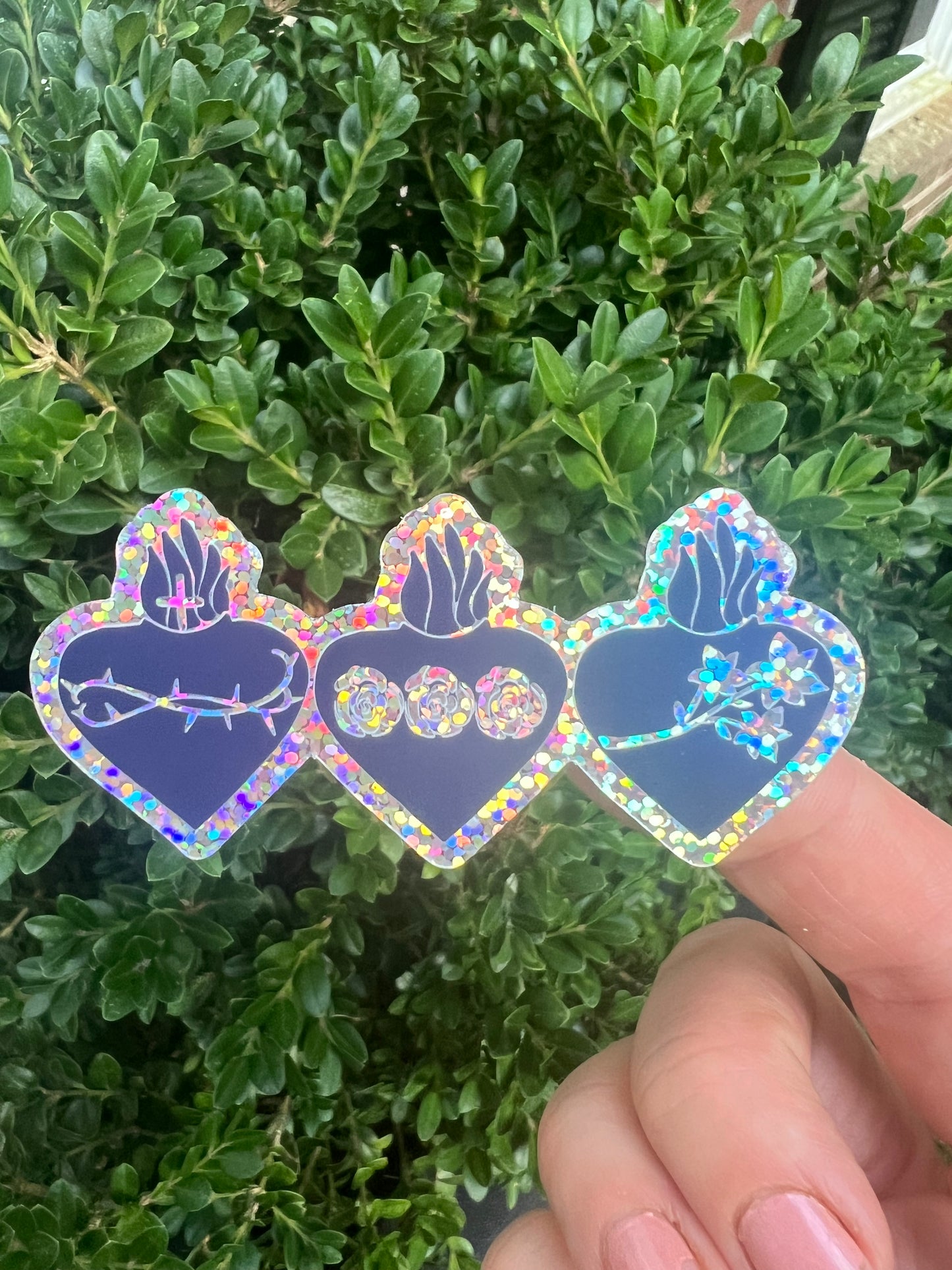 Holy Family Hearts- Dazzling