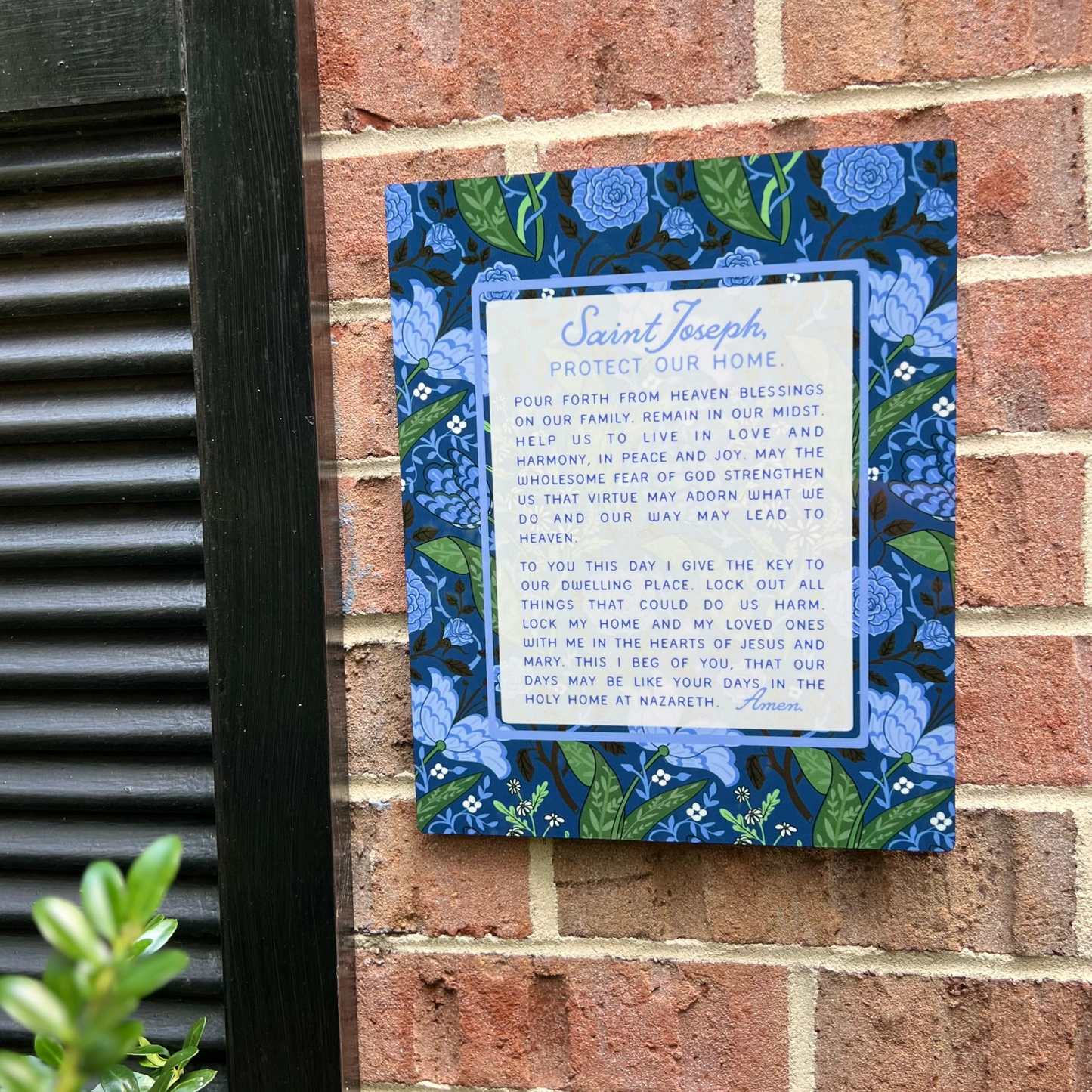 St Joseph House Plaque