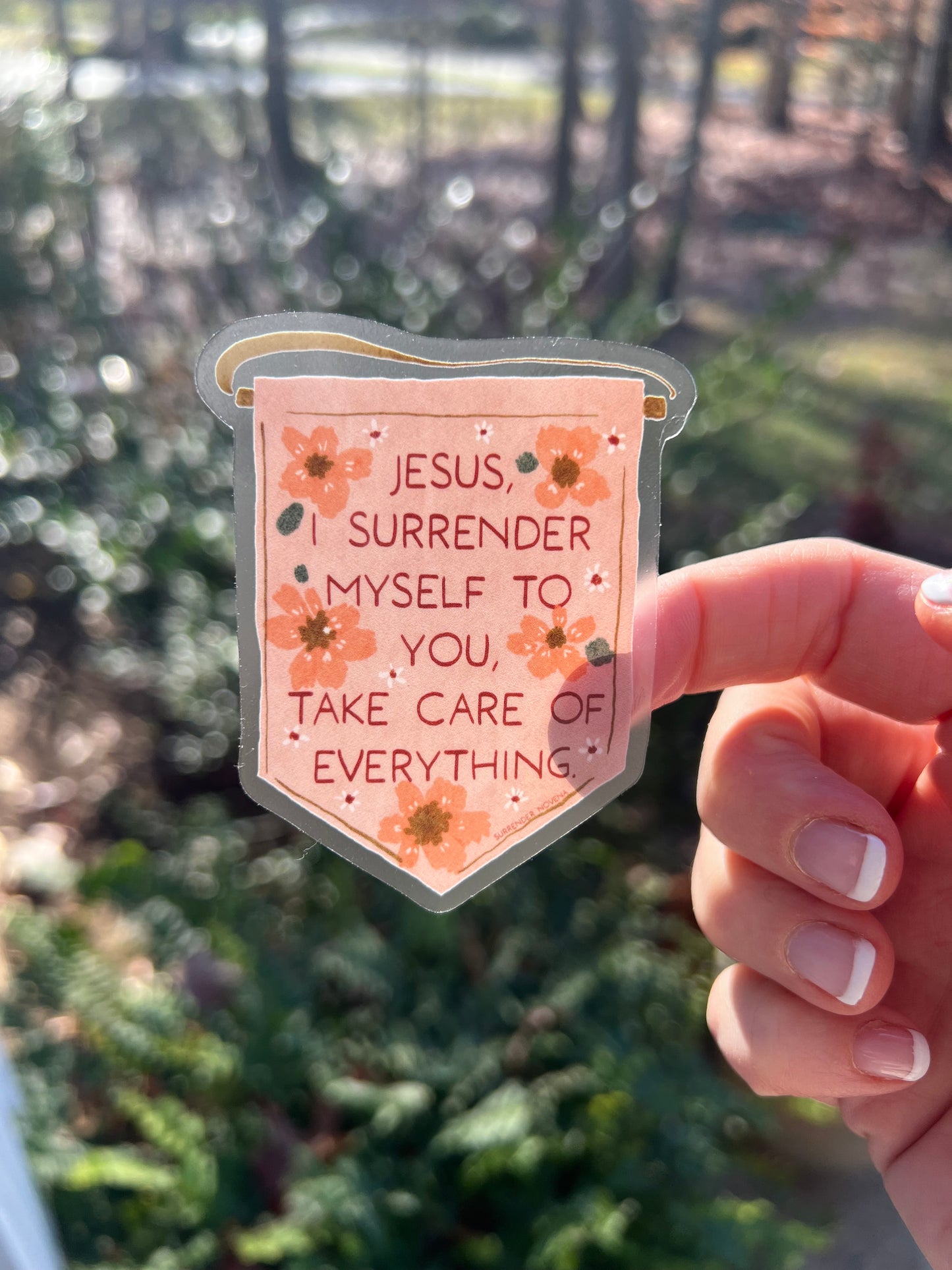 Surrender Novena Sticker