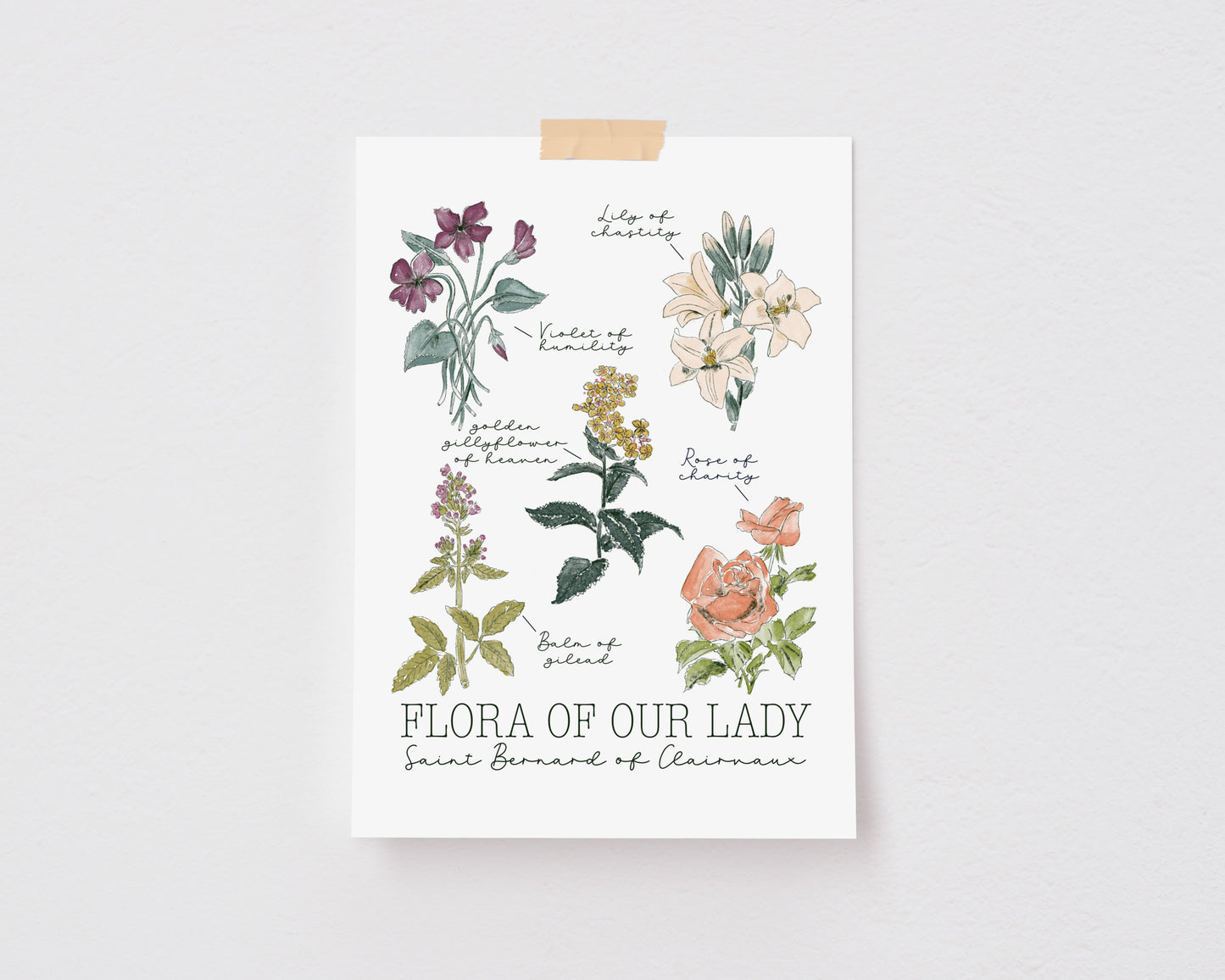 Flora of our Lady Print