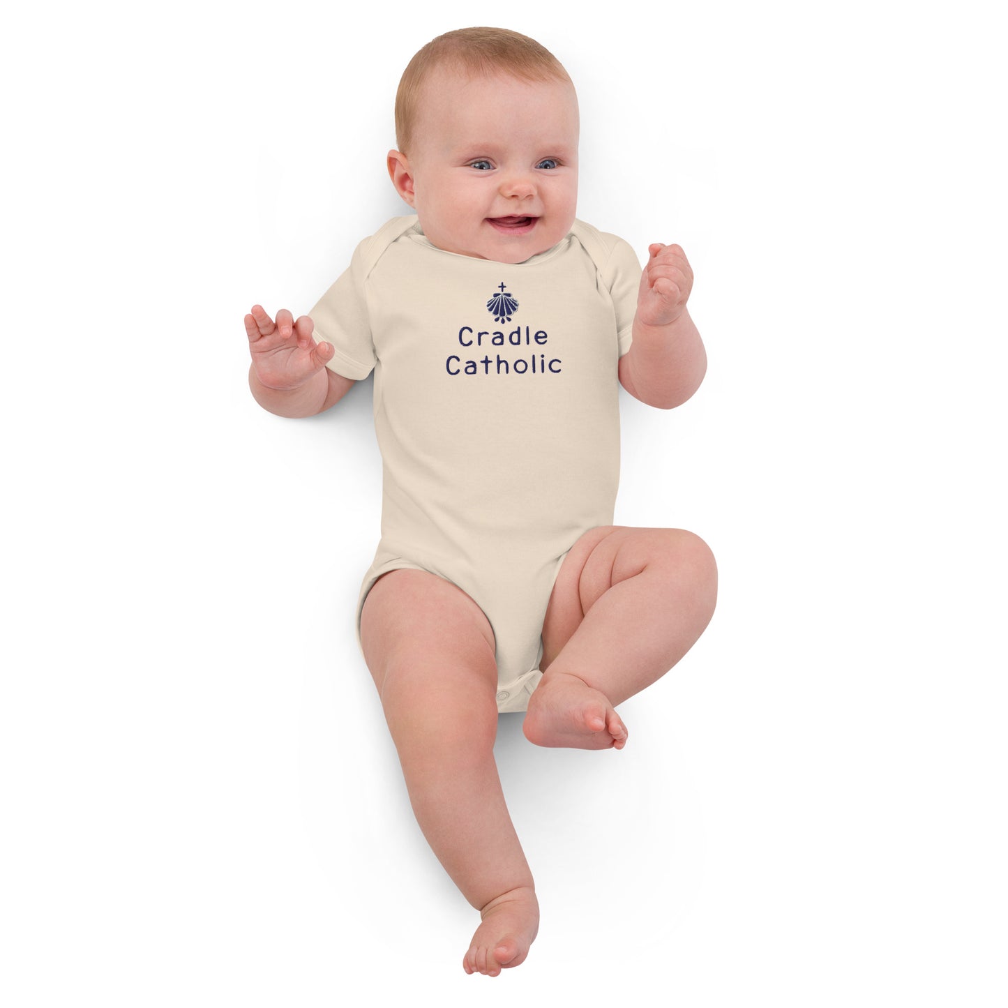Embroidered Cradle Catholic Onesie