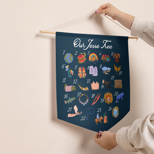 Jesse Tree Pennant banner + Tracker Magnet