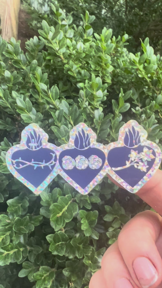 Holy Family Hearts- Dazzling